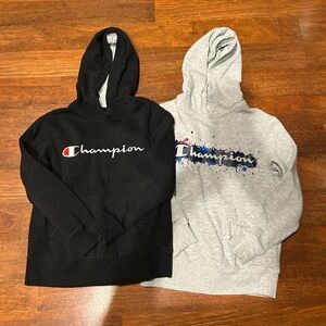 Champion Black and Gray Hoodies